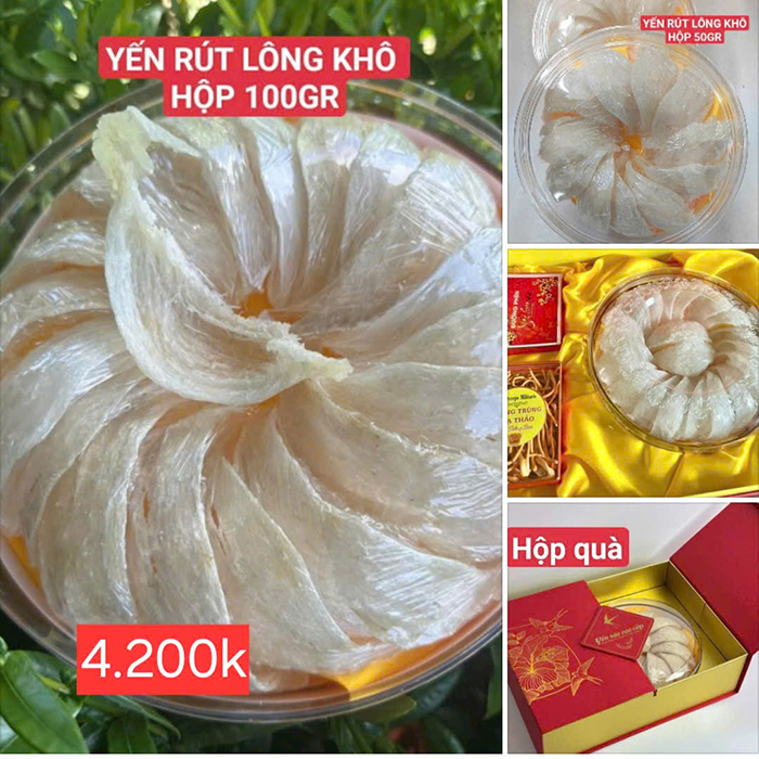 Yến sào rút lông nguyên tổ  TÂY NINH