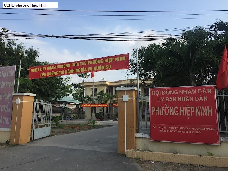 UBND phường Hiệp Ninh