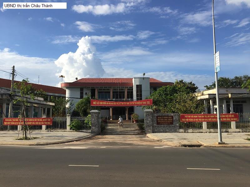 UBND thị trấn Châu Thành