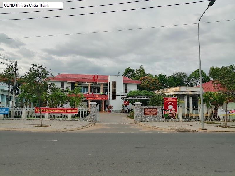 UBND thị trấn Châu Thành