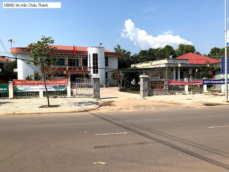UBND thị trấn Châu Thành