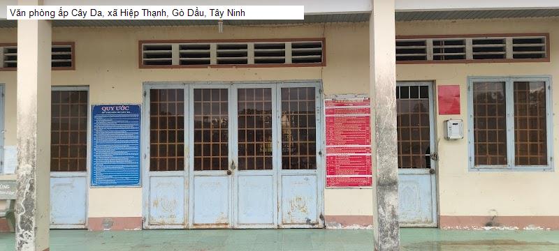 Văn phòng ấp Cây Da, xã Hiệp Thạnh, Gò Dầu, Tây Ninh
