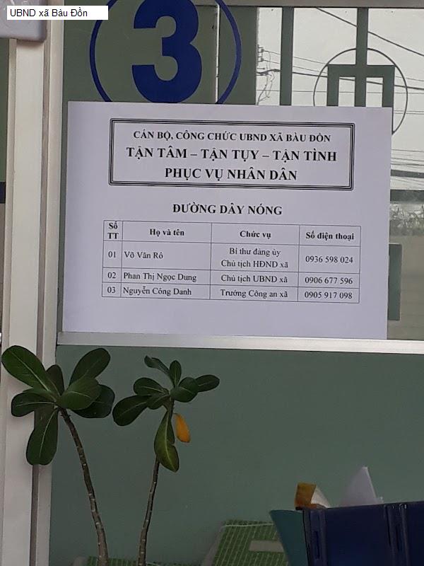 UBND xã Bàu Đồn